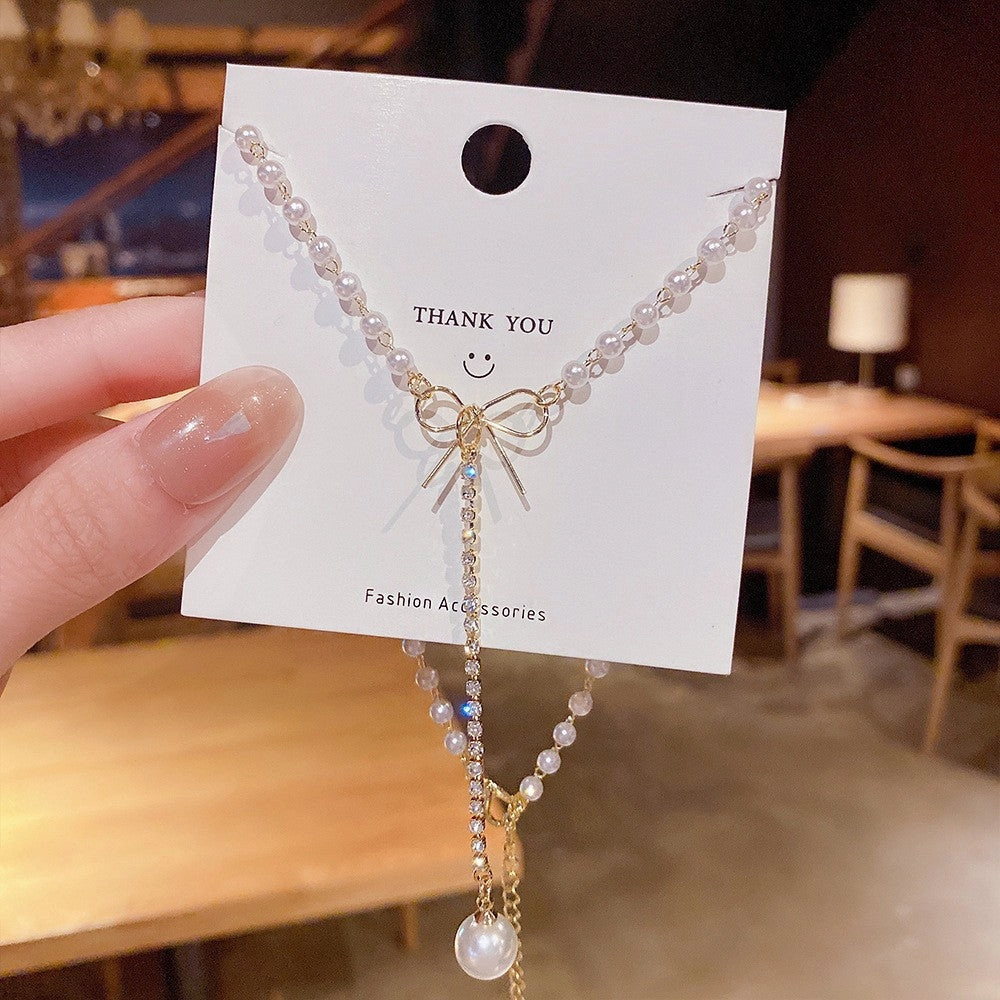 Wholesale Titanium Steel Necklace Women's All-match Sweet Chain Accessories