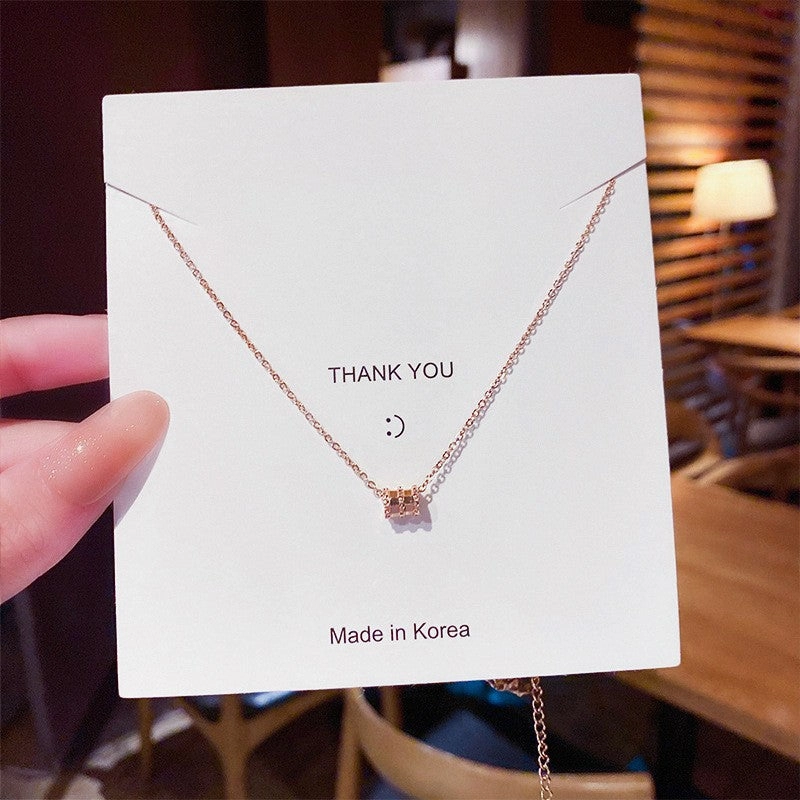 Wholesale Titanium Steel Necklace Women's All-match Sweet Chain Accessories