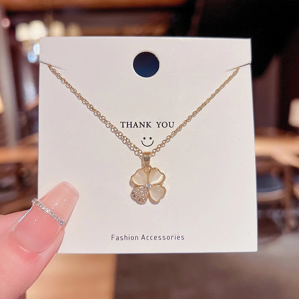 Wholesale Titanium Steel Necklace Women's All-match Sweet Chain Accessories