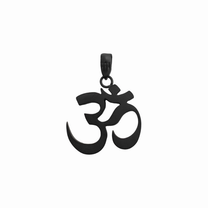 Wholesale Titanium Steel Ohm Trendy Men's Hip-hop Necklaces