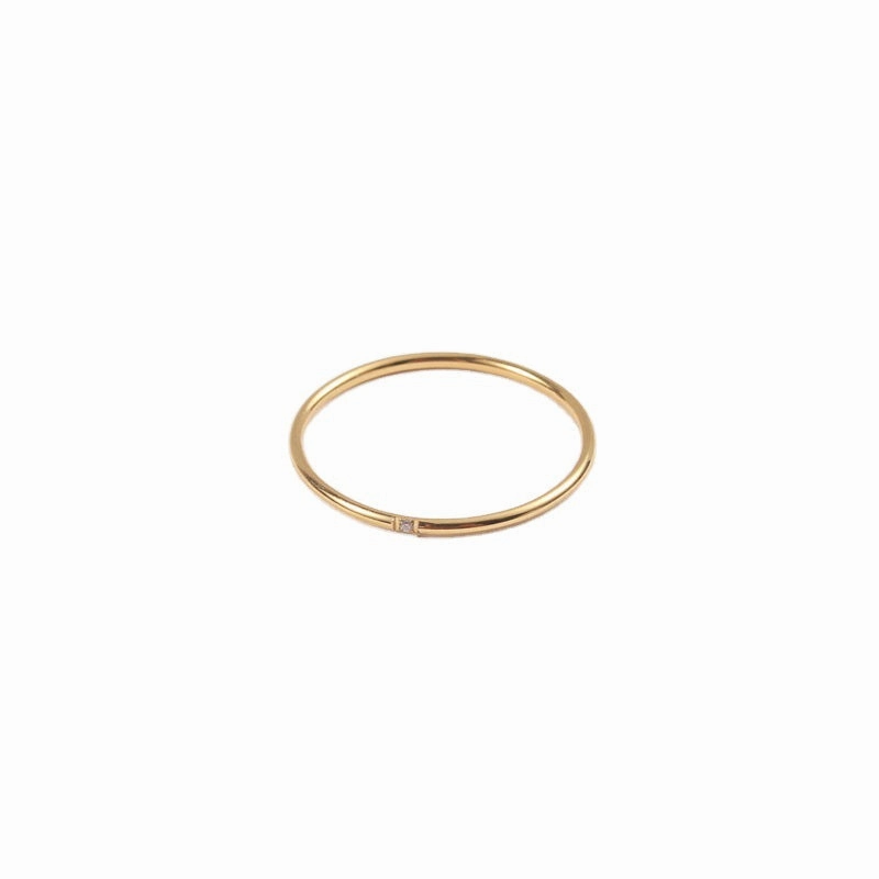 Wholesale Titanium Steel Plated 18K Gold Ring