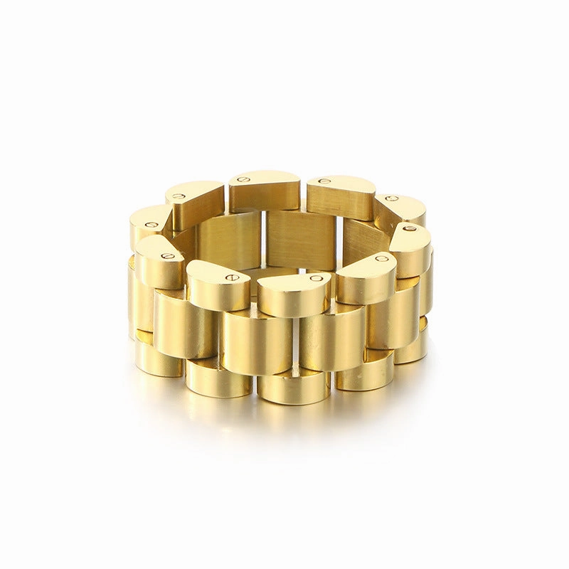 Wholesale Titanium Steel Ring Personality Hip-hop Stainless Steel Simple Style Rings