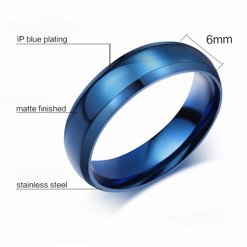 Wholesale Titanium Steel Smooth Ring