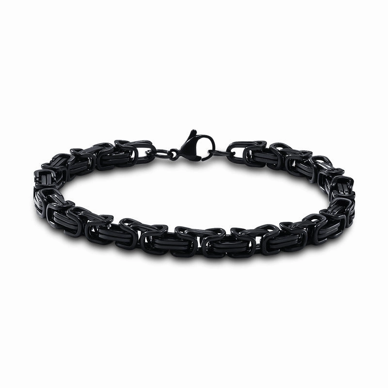 Wholesale Titanium Steel Square Gold Men's Bracelets