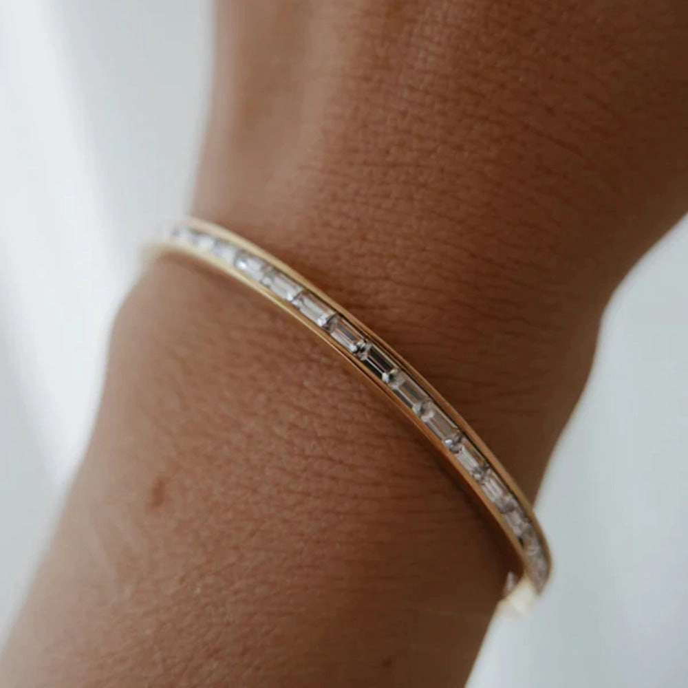 Wholesale Titanium Steel Stainless Steel Zircon Inlaid Bracelet