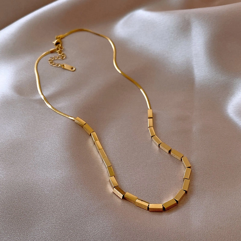 Wholesale Titanium Steel Women's Woolen Chain Autumn and Winter All-match Accessories