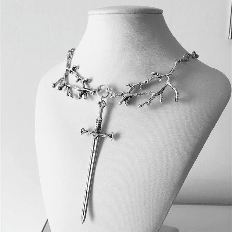 Wholesale Tree Branches Cross Links Pendants Alloy Necklaces