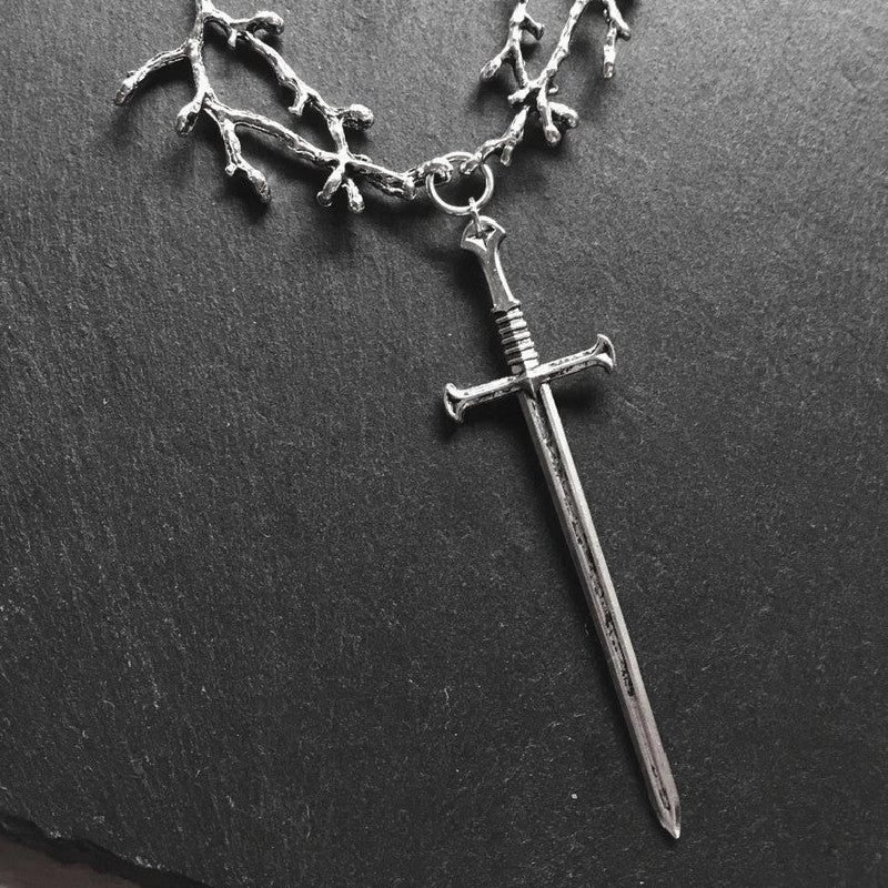 Wholesale Tree Branches Cross Links Pendants Alloy Necklaces