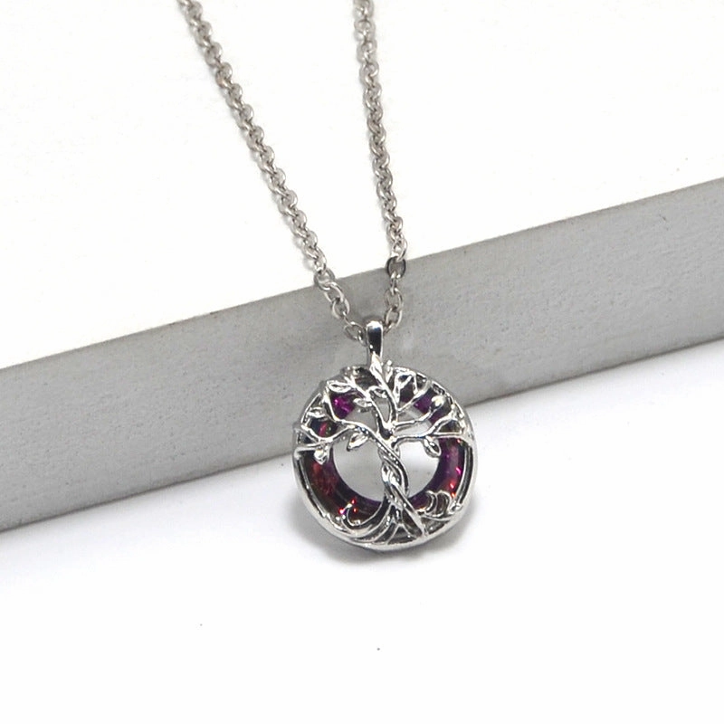 Wholesale Tree of Life Crystal Necklace