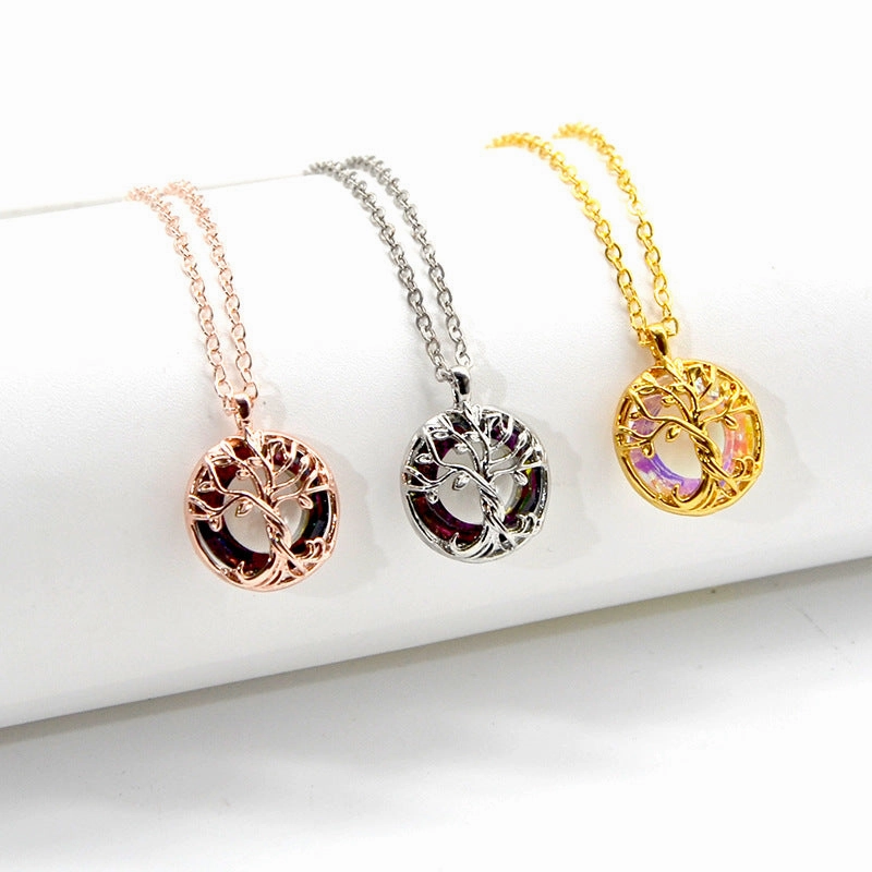 Wholesale Tree of Life Crystal Necklace