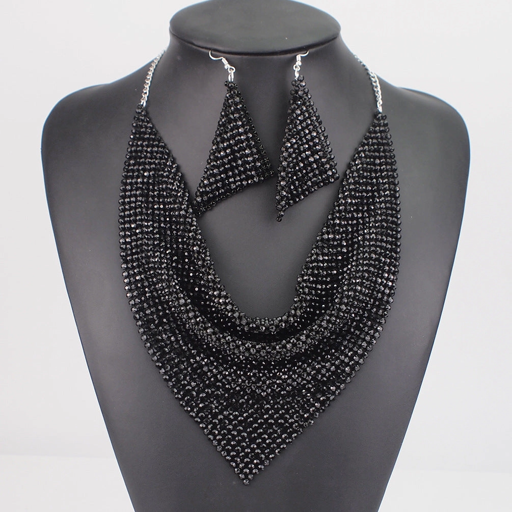 Wholesale Triangular Bandana Personality Alloy Earrings