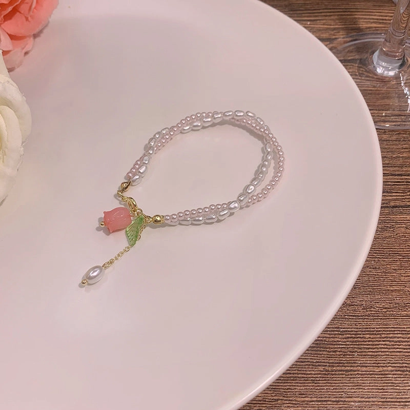 Wholesale Tulip Cat's Eye Pull Bracelet
