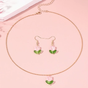 Wholesale Tulip Earrings Necklace
