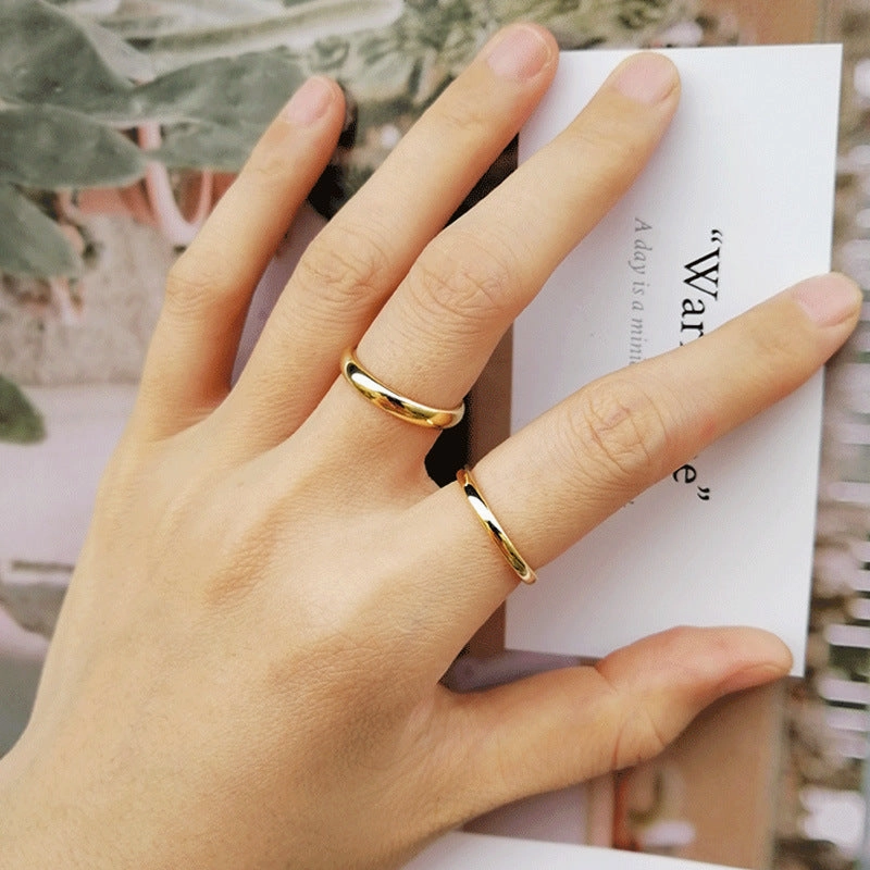 Wholesale Tungsten Steel Smooth Plain Circle Ring