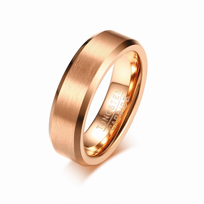 Wholesale Tungsten Steel Solid Color Men's Rings