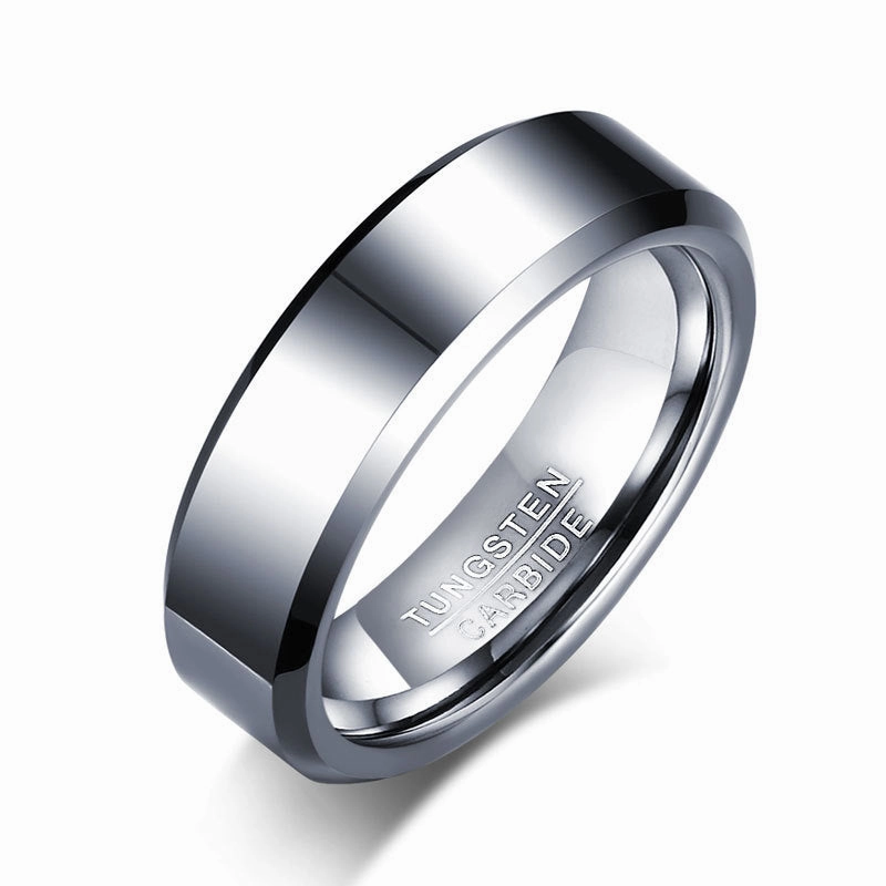 Wholesale Tungsten Steel Solid Color Men's Rings
