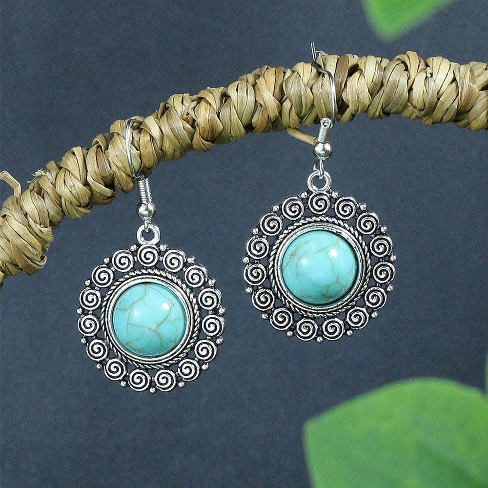 Wholesale Turquoise Alloy Earrings