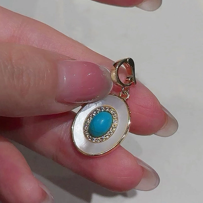 Wholesale Turquoise Pearl Clavicle Necklace