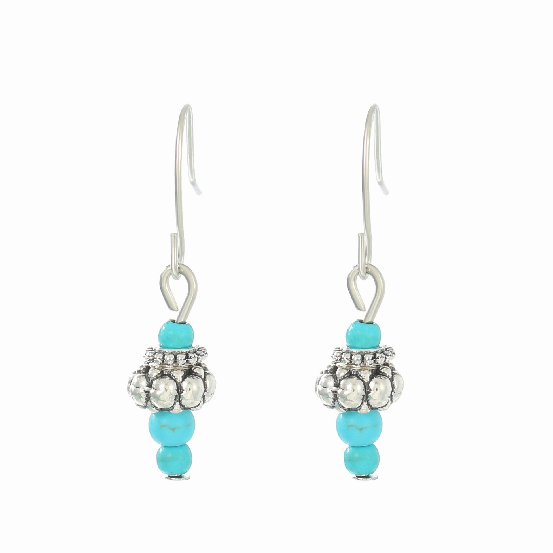 Wholesale Turquoise Pendants Bohemian Alloy Earrings
