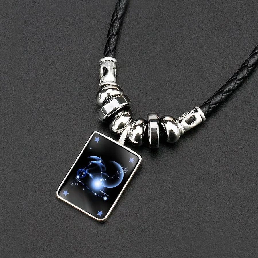 Wholesale Twelve Constellation Pendant Necklaces