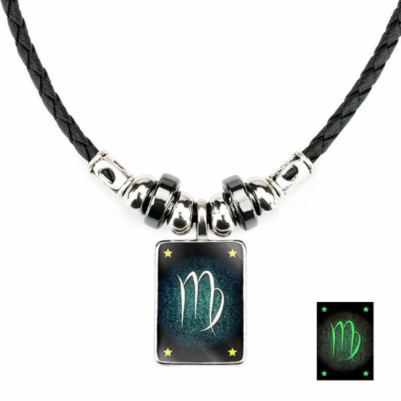 Wholesale Twelve Constellation Pendant Necklaces