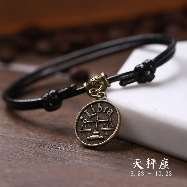 Wholesale Twelve Zodiac Signs Vintage Bracelets