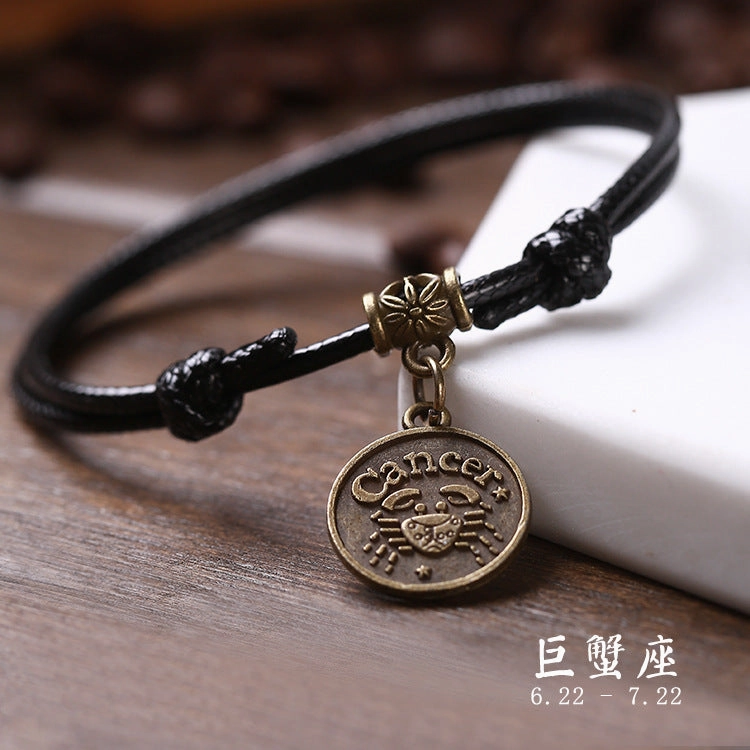 Wholesale Twelve Zodiac Signs Vintage Bracelets