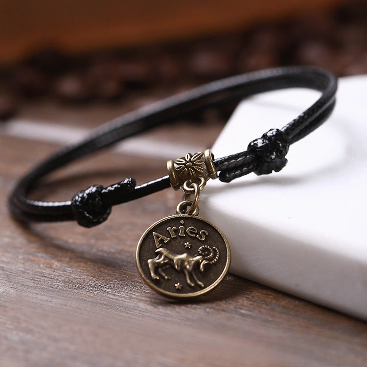 Wholesale Twelve Zodiac Signs Vintage Bracelets