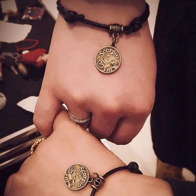 Wholesale Twelve Zodiac Signs Vintage Bracelets