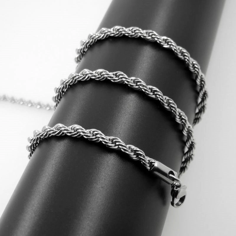 Wholesale Twist Chain Titanium Steel Necklaces