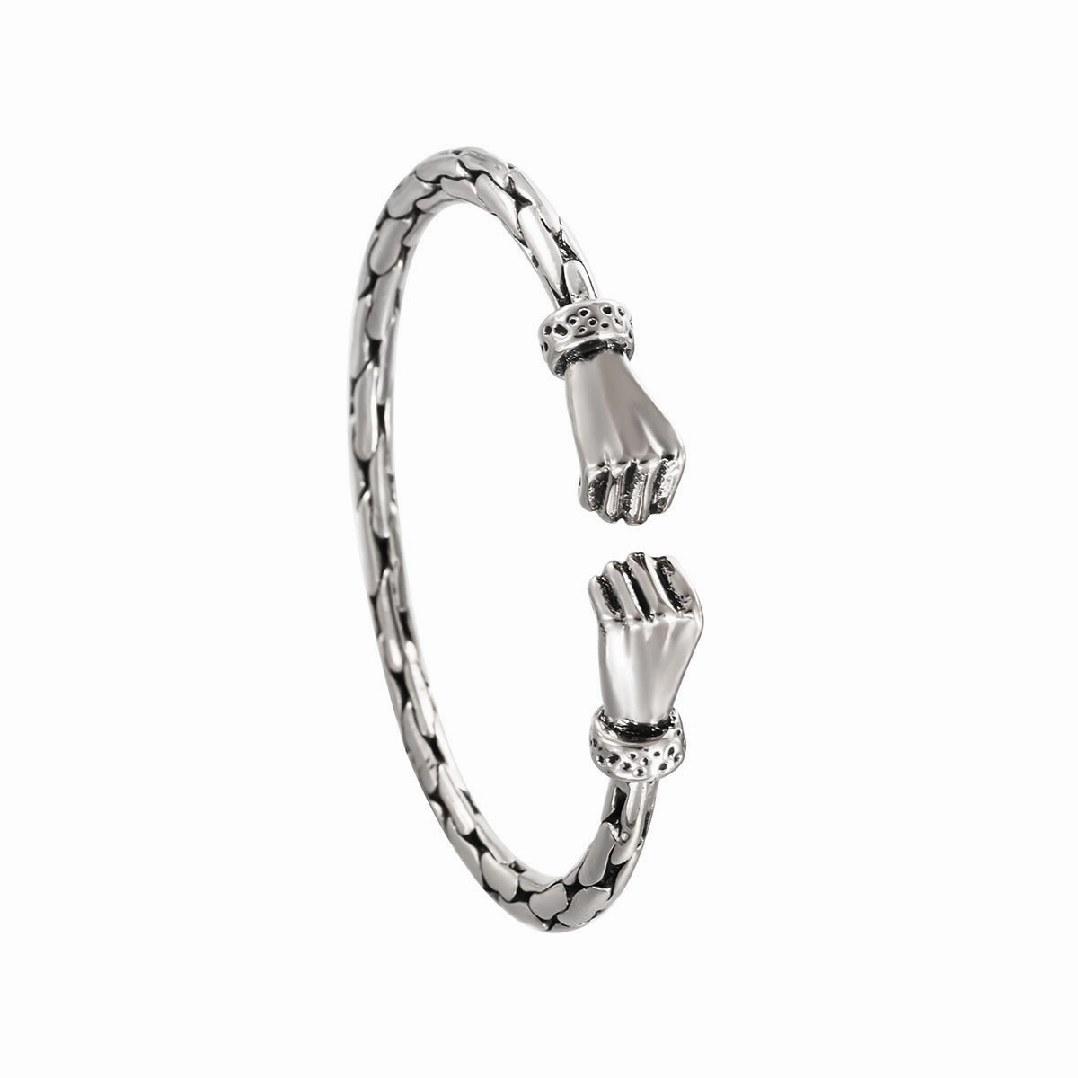 Wholesale Twist Double Fist Twist Retro Distressed Men's Bracelet