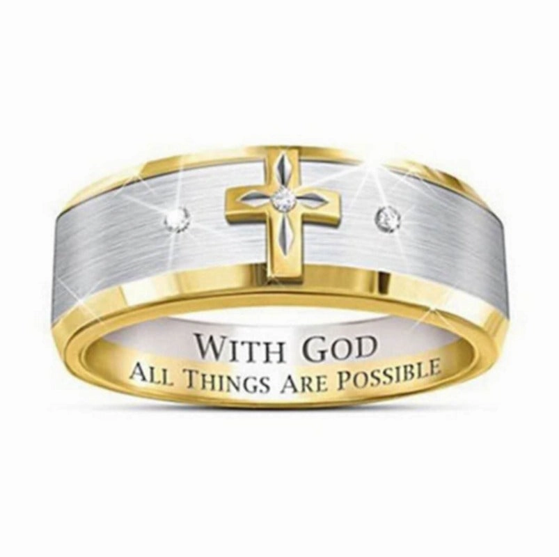 Wholesale Two tone Gold Business Fashion Rings