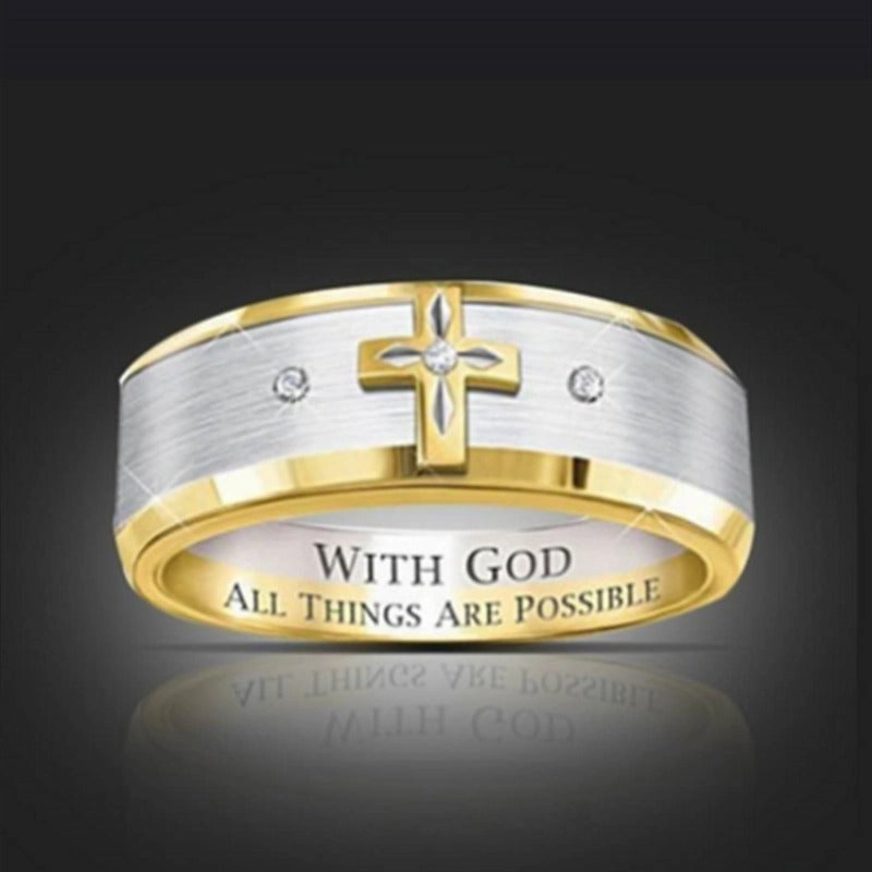 Wholesale Two tone Gold Business Fashion Rings