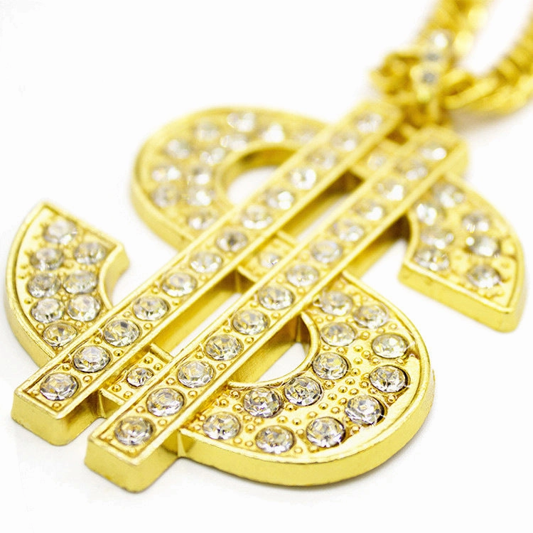 Wholesale US Dollar Gold Pendant Alloy Necklace