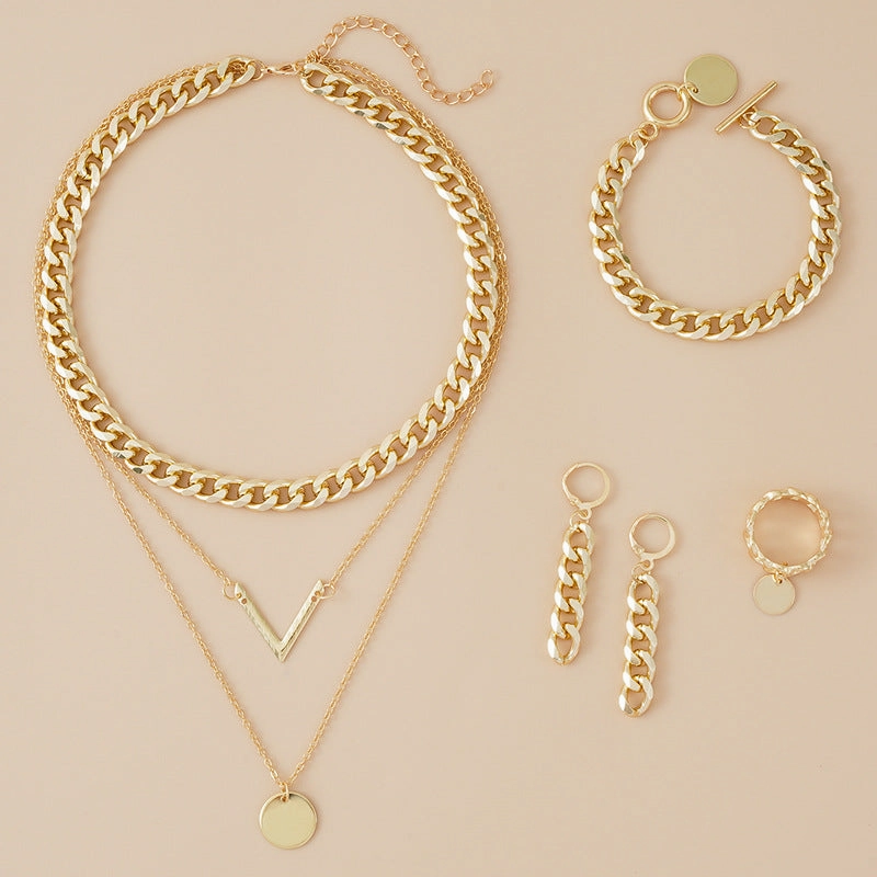 Wholesale V-shaped Aluminum Necklace
