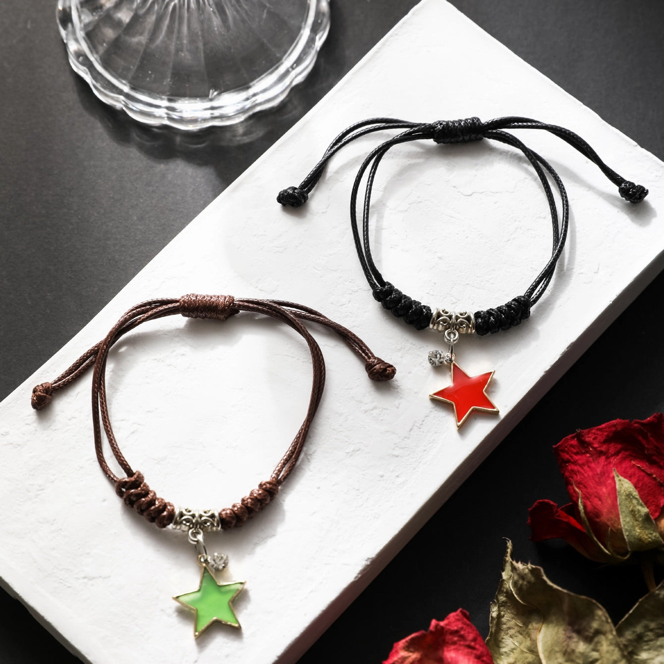 Wholesale Valentine's Day Alloy Five Pointed Star Couple Bracelets