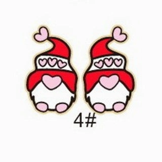 Wholesale Valentine's Day bear envelope love cupid arrow cake tape chocolate key wooden earrings