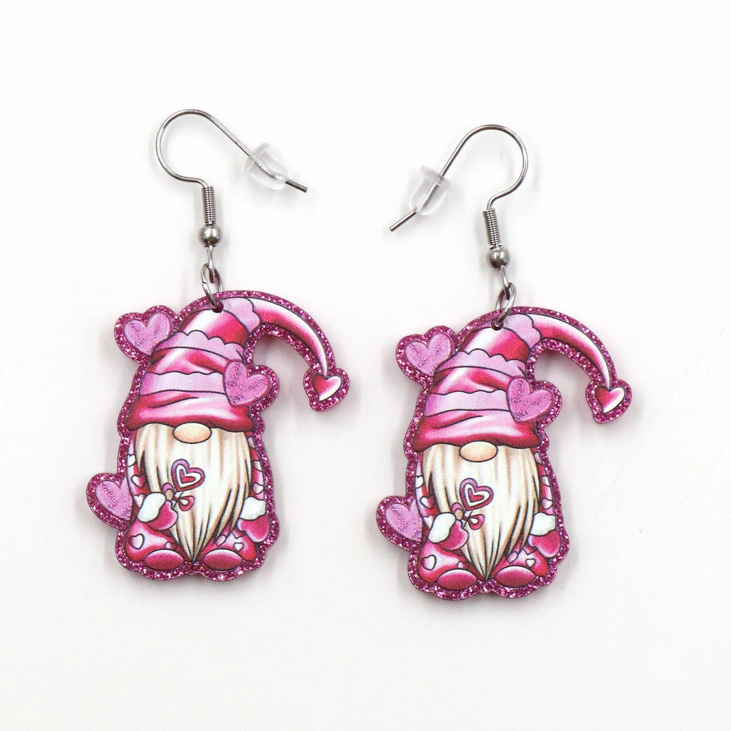 Wholesale Valentine's Day Cute Cartoon Gnome Acrylic Earrings