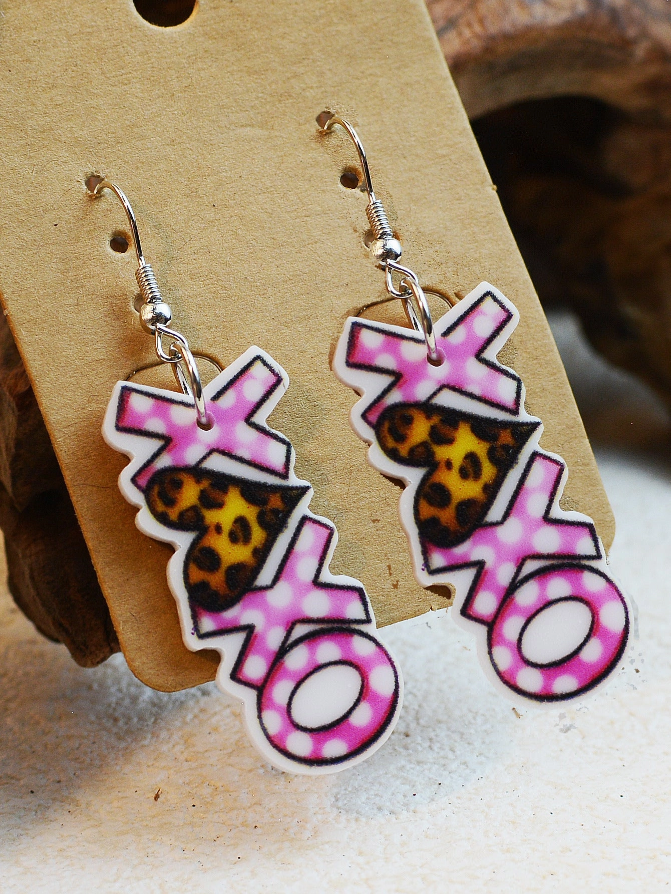 Wholesale Valentine's Day Dwarf Elf Acrylic Earrings