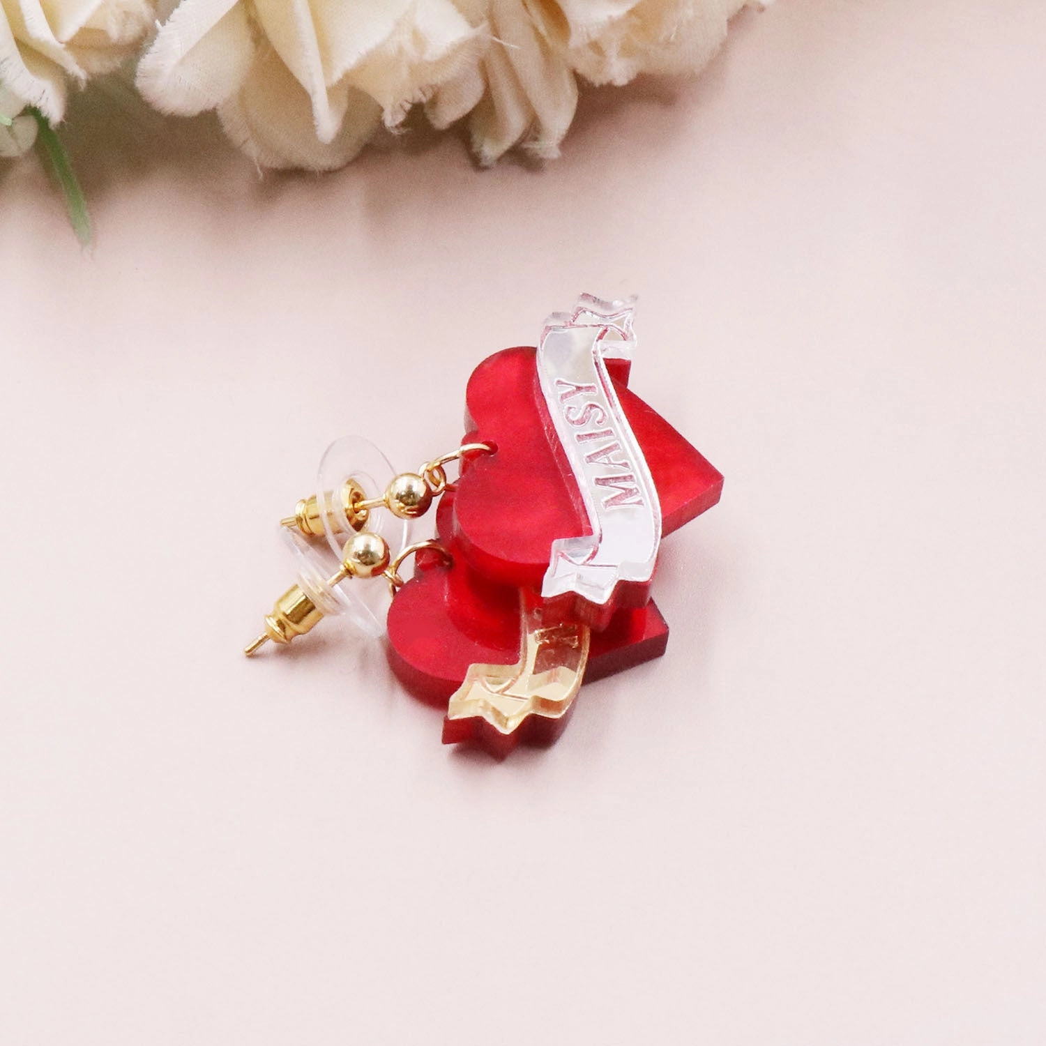 Wholesale Valentine's Day Earrings Love Letters MAISY Acrylic Earrings