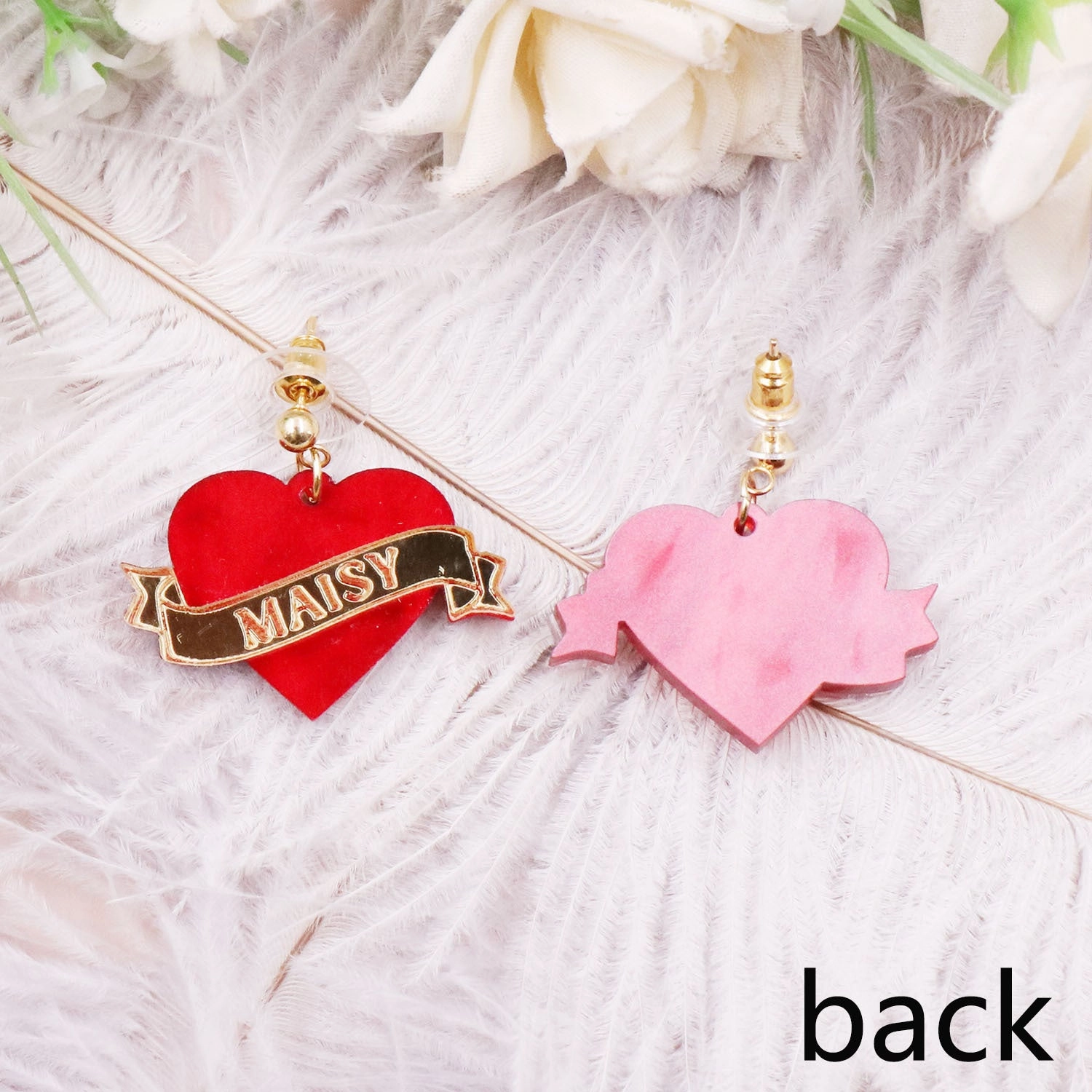 Wholesale Valentine's Day Earrings Love Letters MAISY Acrylic Earrings