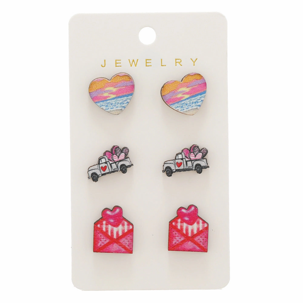 Wholesale Valentine's Day Envelopes, Love Cars, Earrings