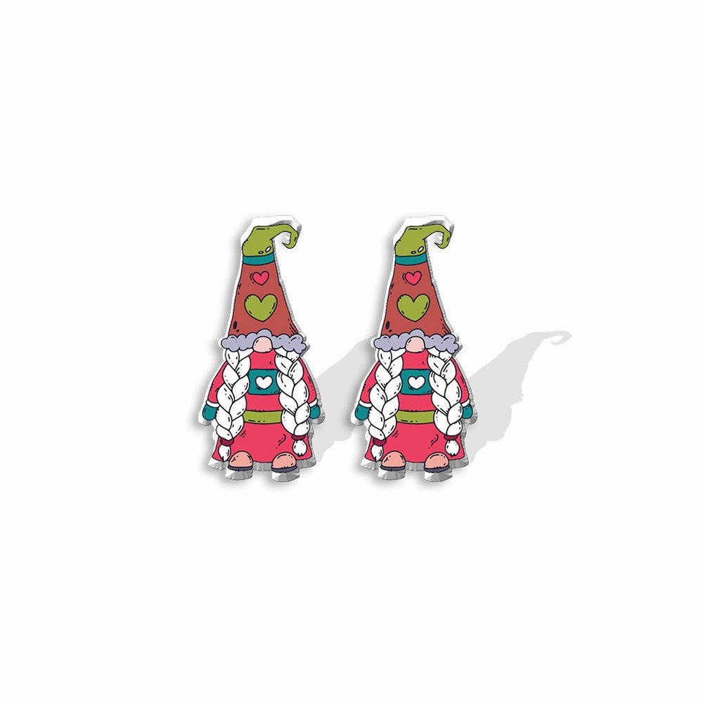 Wholesale Valentine's Day Heat Shrink Acrylic Earrings