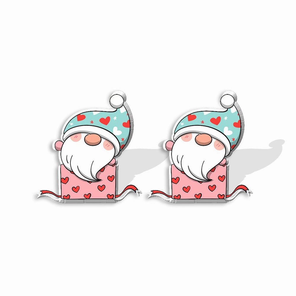 Wholesale Valentine's Day Heat Shrink Acrylic Earrings