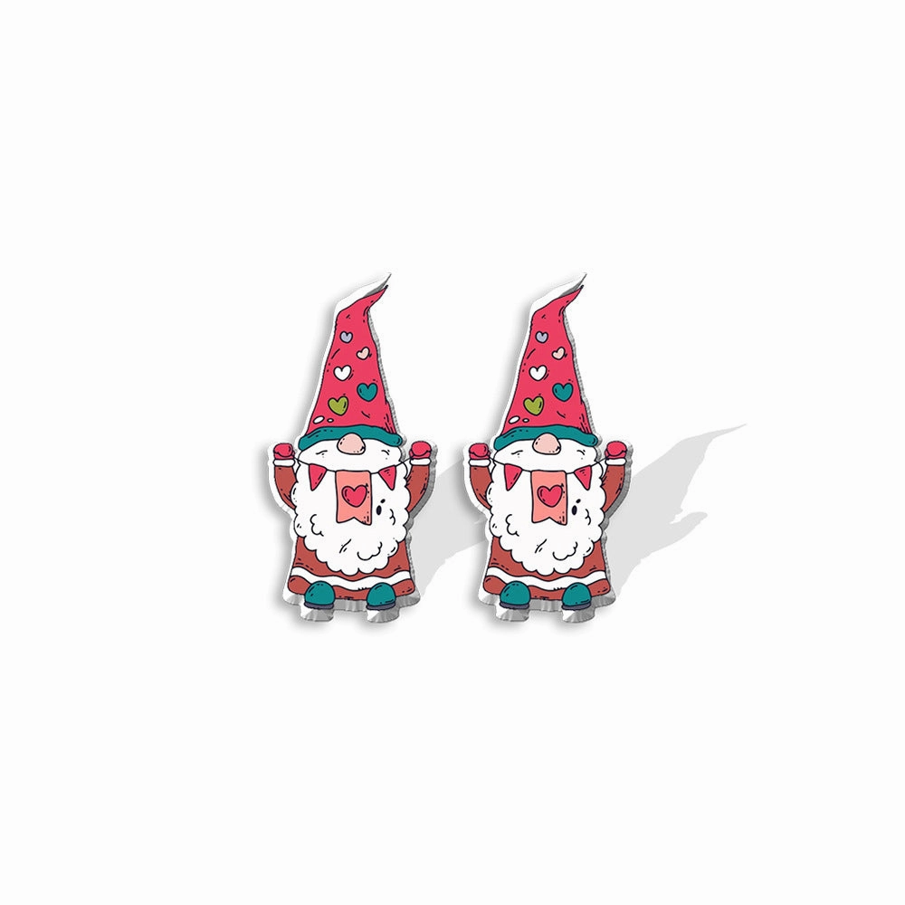 Wholesale Valentine's Day Heat Shrink Acrylic Earrings