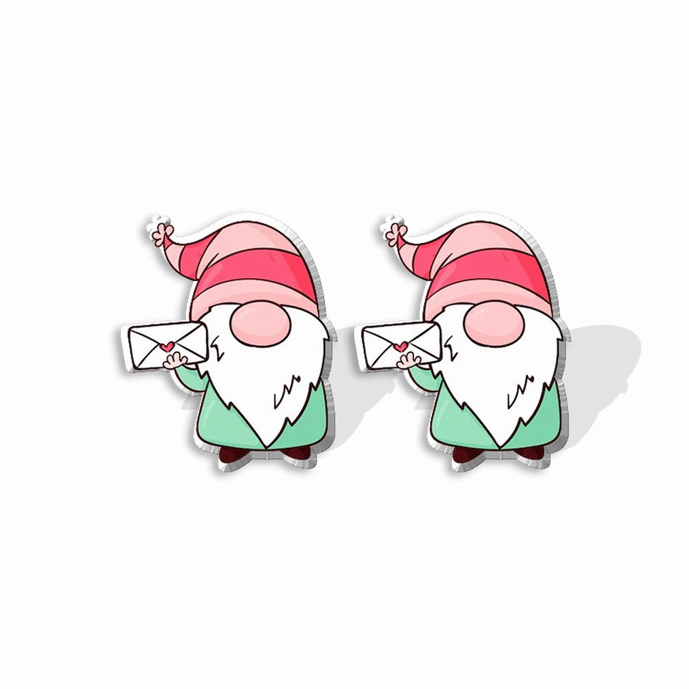 Wholesale Valentine's Day Heat Shrink Acrylic Earrings