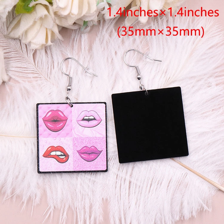 Wholesale Valentine's Day Lips Acrylic Earrings
