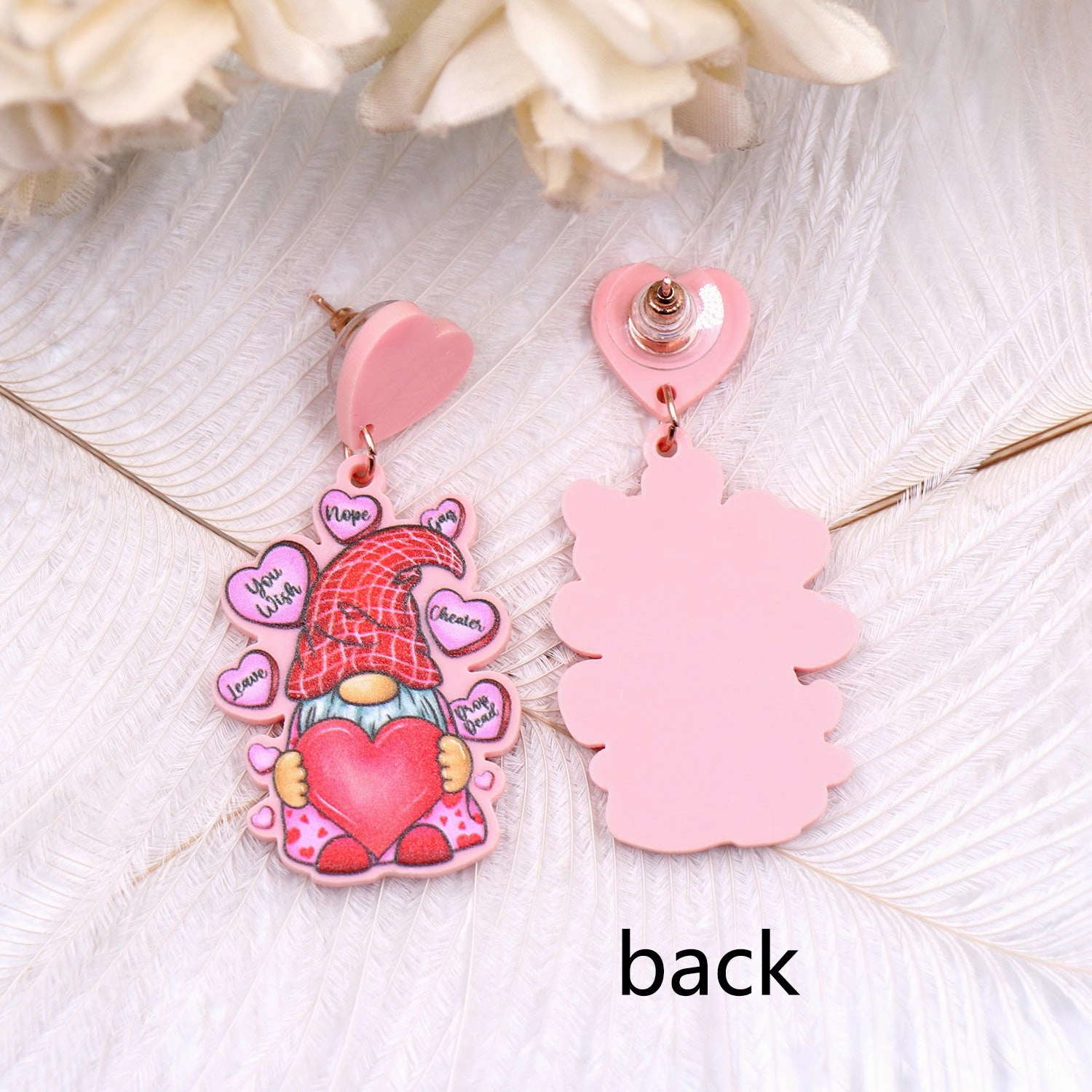 Wholesale Valentine's Day Love Acrylic Earrings