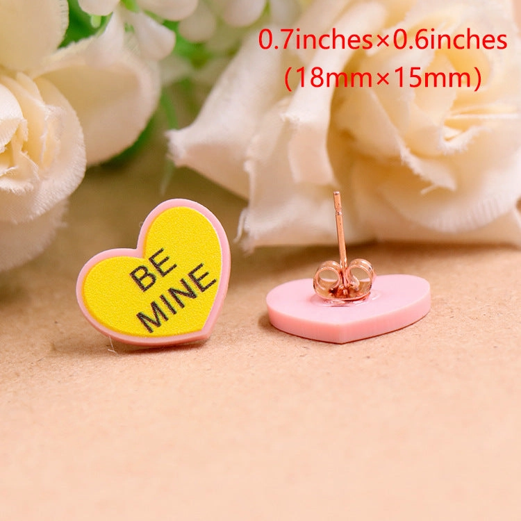 Wholesale Valentine's Day Love Acrylic Earrings
