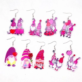 Wholesale Valentine's Day Love Balloon Acrylic Earrings